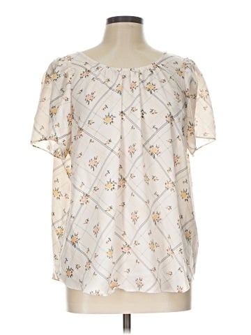 LC Lauren Conrad Short Sleeve Blouse (view 1)