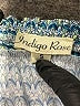 Indigo Rose Checkered-gingham Blue Jumpsuit Size S - photo 4