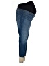 Isabel Maternity Solid Blue Jeans Size 12 Maternity - photo 4