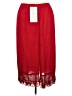 Roaman's 100% Polyester Red Casual Skirt Size 18 - photo 2