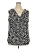 Chaps Black Sleeveless Blouse Size 3X - photo 1