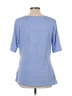 Lands' End Blue Short Sleeve Top Size L - photo 2