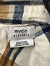 RVCA 100% Cotton Plaid Tan Long Sleeve Button-Down Shirt Size S - photo 7