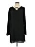 Xhilaration Solid Black Casual Dress Size S - photo 1