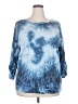 Como Blu Tie-dye Blue Sweatshirt Size 2X - photo 1
