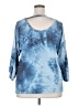 Como Blu Tie-dye Blue Sweatshirt Size 2X - photo 2