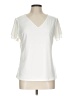 Calvin Klein Ivory Short Sleeve Blouse Size L - photo 1
