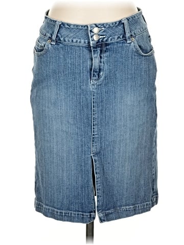 White House Black Market Denim Skirt (view 1)