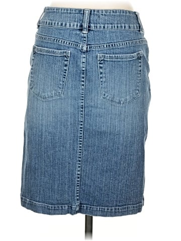 White House Black Market Denim Skirt (view 2)