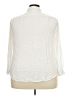 Woman Within 100% Rayon Ivory Long Sleeve Button-Down Shirt Size 22 - 24 - photo 2