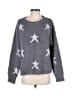 Pol 100% Polyester Gray Pullover Sweater Size L - photo 1