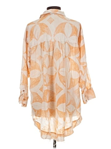Pilcro 3/4 Sleeve Button-Down Shirt (view 2)