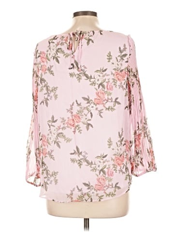LC Lauren Conrad 3/4 Sleeve Blouse (view 2)