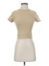 One Step Up Tan Short Sleeve Turtleneck Size Sm - Med - photo 1
