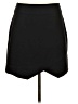 BCBGMAXAZRIA Solid Black Casual Skirt Size 12 - photo 1