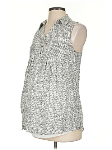 Motherhood Sleeveless Button-Down Shirt (view 1)