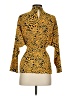 Topshop Animal Print Yellow Long Sleeve Blouse Size 2 - photo 2