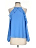 Naked Zebra 100% Polyester Blue Sleeveless Blouse Size S - photo 1