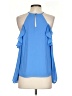 Naked Zebra 100% Polyester Blue Sleeveless Blouse Size S - photo 2