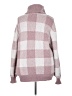 Olive and Oak Checkered-gingham Pink Turtleneck Sweater Size 2X - photo 2