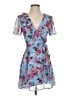 Speechless Floral Blue Cocktail Dress Size S - photo 1