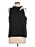J.Crew Factory Store 100% Polyester Black Sleeveless Blouse Size M - photo 1