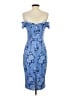 Guess Paisley Blue Cocktail Dress Size 0 - photo 2