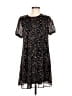 Calvin Klein 100% Polyester Floral Black Casual Dress Size 6 - photo 1