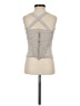 Reformation 100% Linen Silver Sleeveless Top Size 2 - photo 2
