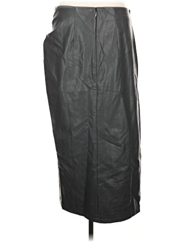 By Anthropologie Faux Leather Skirt (view 2)