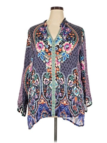 Johnny Was 3/4 Sleeve Blouse (view 1)