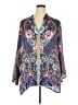 Johnny Was Paisley Blue 3/4 Sleeve Blouse Size XXL - photo 1