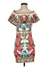 Forever 21 Print Ivory Cocktail Dress Size S - photo 1
