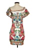Forever 21 Print Ivory Cocktail Dress Size S - photo 2