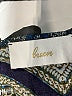 Braeve 100% Rayon Chevron-herringbone Blue Romper Size M - photo 4