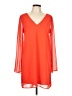 Kimchi Blue 100% Polyester Solid Orange Casual Dress Size L - photo 1