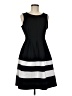 Apt. 9 Stripes Black Casual Dress Size M - photo 1