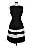 Apt. 9 Stripes Black Casual Dress Size M - photo 2