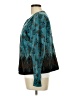 Coldwater Creek 100% Cotton Print Teal Jacket Size 12 - photo 5