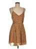 Forever 21 100% Polyester Animal Print Tan Casual Dress Size M - photo 1