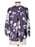West Kei 100% Polyester Purple 3/4 Sleeve Blouse Size L - photo 2