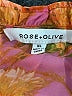 Rose + Olive 100% Polyester Tropical Orange Short Sleeve Blouse Size XL - photo 7