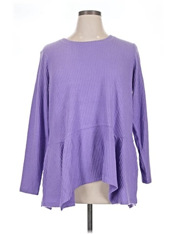 LOGO by Lori Goldstein Long Sleeve Top (view 1)