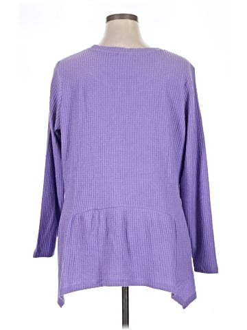 LOGO by Lori Goldstein Long Sleeve Top (view 2)