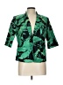 Vince Camuto Print Green Blazer Size 12 - photo 1