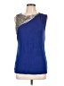 Jennifer Lopez Blue Sleeveless Top Size L - photo 1