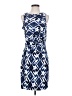MICHAEL Michael Kors Graphic Blue Cocktail Dress Size S - photo 1