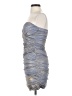 Teeze Me 100% Polyester Metallic Silver Cocktail Dress Size 5 - photo 5