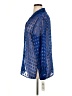 Notations 100% Polyester Blue Long Sleeve Blouse Size XL - photo 5