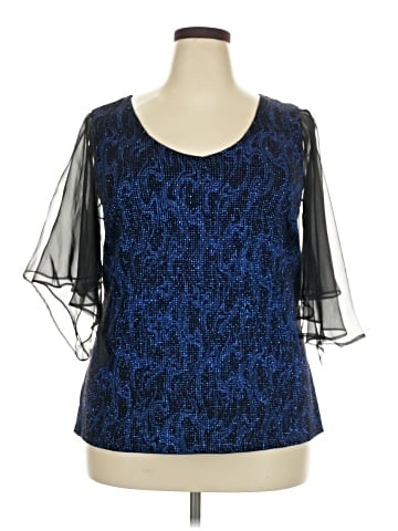 Onyx Nite 3/4 Sleeve Blouse (view 1)